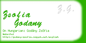 zsofia godany business card